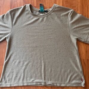 Studded Olive Green Top